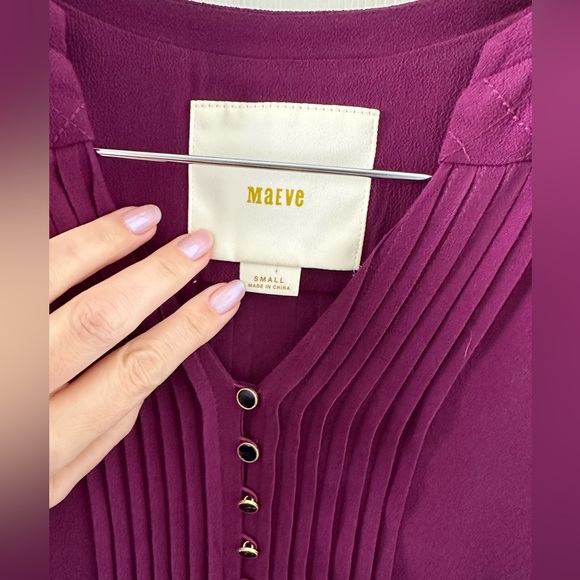 Anthropology MAEVE Purple Dress Size Small - Picture 8 of 16